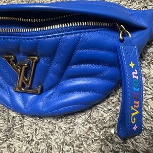 Louis Vuitton Vibrant Blue Quilted Crossbody Bag